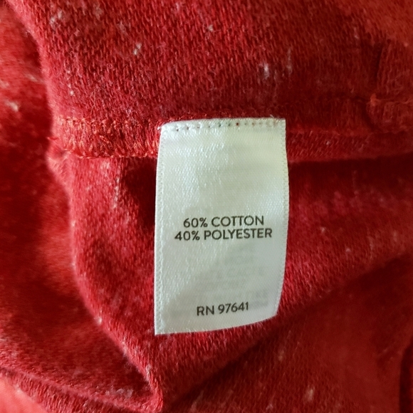 J. Jill Turtleneck Womens Red XL Oversized Boho Tunic Cowlneck Lounge Pullover - Picture 10 of 11